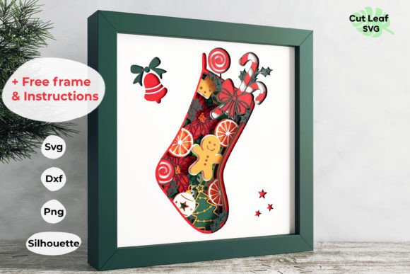 3D Christmas Shadow Box, Christmas Eve