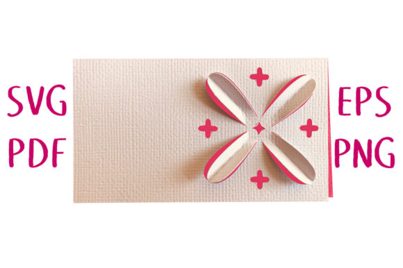 3D Clematis Flower Place Name Card