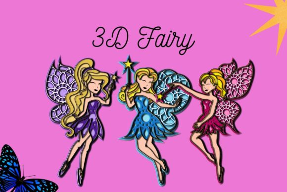 3D Fairy SVG Bundle