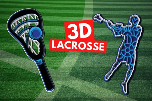 3D Lacrosse SVG Bundle