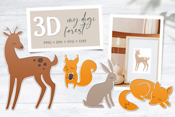 3D Svg Bundle - My Digi Forest - Sublima