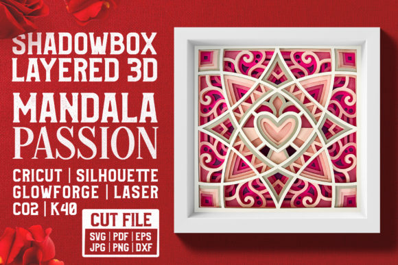 Mandala Passion 3D Layered: Graphics and Crafts in One